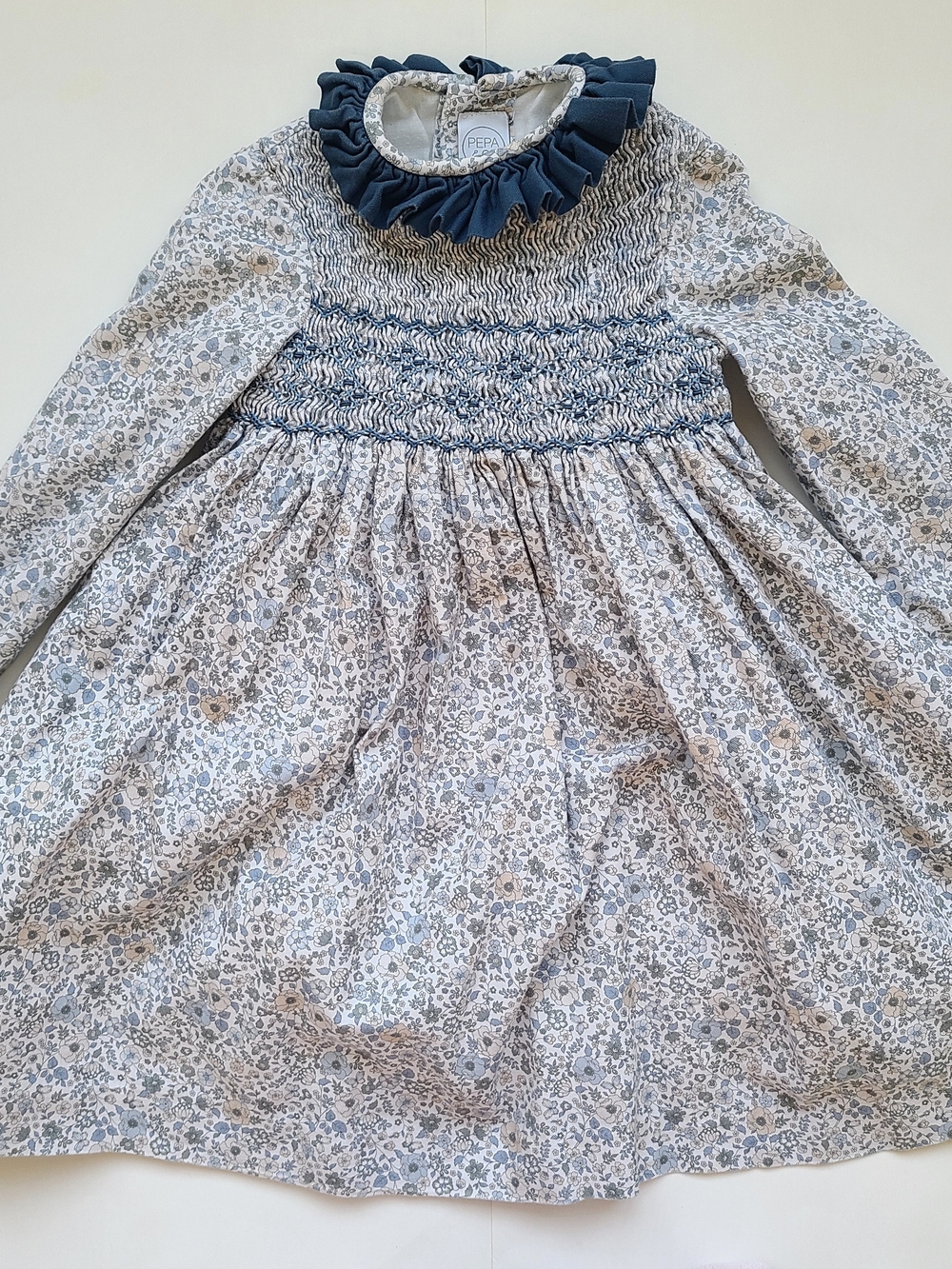 Pepa London Blue Smocked Dress